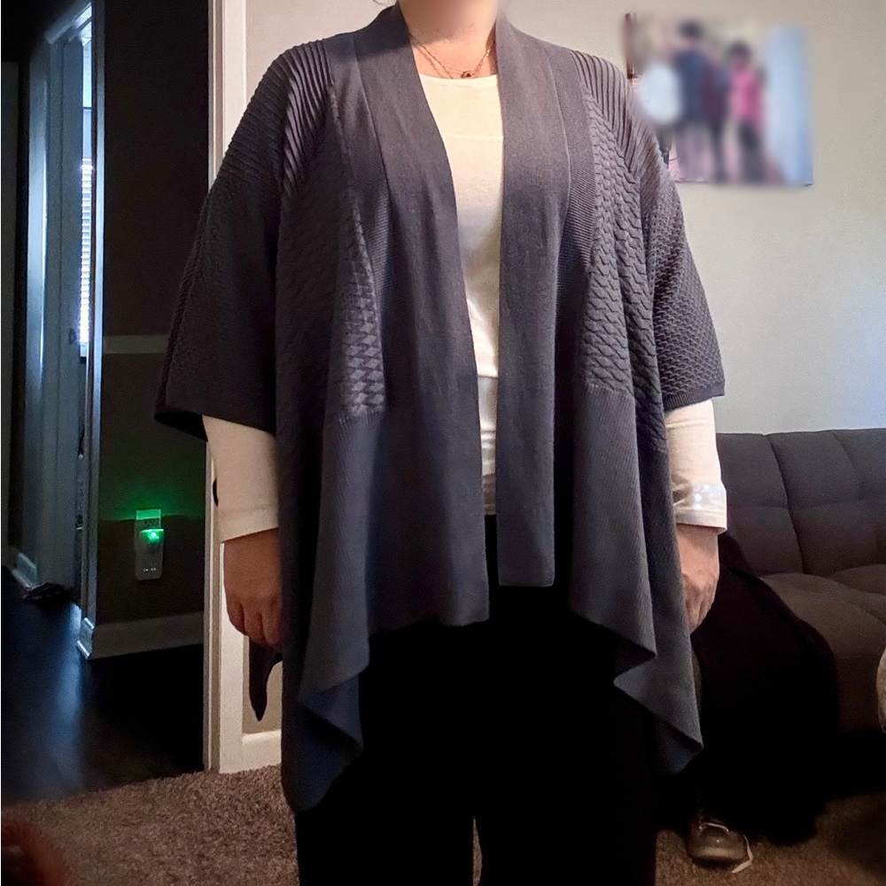 Lululemon open-front poncho, cardigan